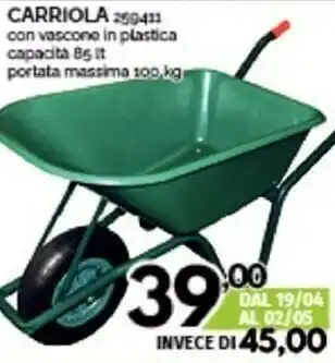 Orizzonte Carriola offerta