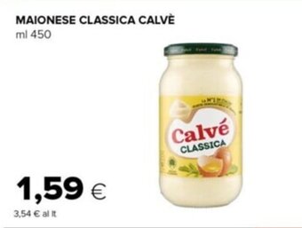 Tigre MAIONESE CLASSICA CALVÈ ml 450 offerta