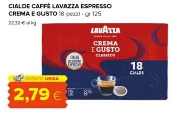 Tigre CIALDE CAFFÈ LAVAZZA ESPRESSO CREMA E GUSTO 18 pezzi - gr 125 offerta