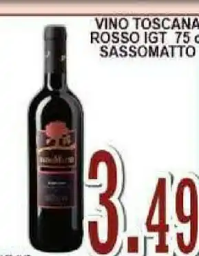 Sacoph Sassomatto Vino Toscana Rosso Igt offerta