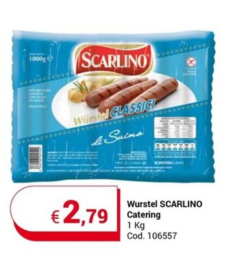 Wurstel SCARLINO Catering 1 kg