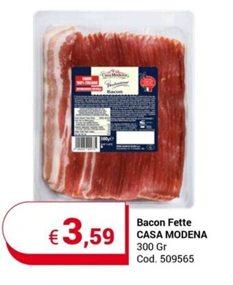 Bacon Fette CASA MODENA 300 Gr