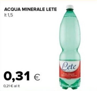 ACQUA MINERALE LETE It 1,5
