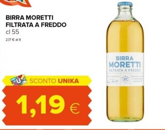 Tigre BIRRA MORETTI FILTRATA A FREDDO cl 55 offerta