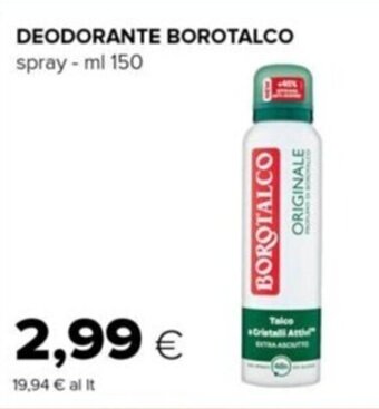 DEODORANTE BOROTALCO spray - ml 150