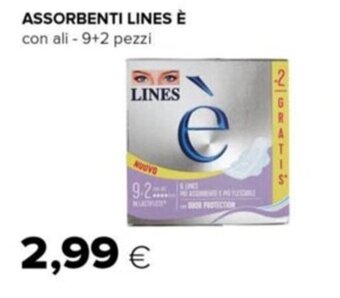 Tigre ASSORBENTI LINES È con ali - 9+2 pezzi offerta