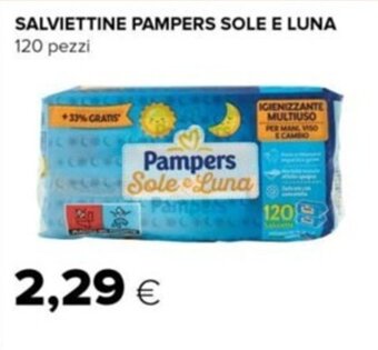 Tigre SALVIETTINE PAMPERS SOLE E LUNA 120 pezzi offerta