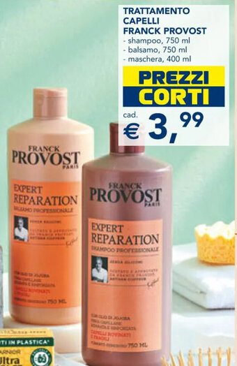 Esselunga TRATTAMENTO CAPELLI FRANCK PROVOST - shampoo, 750 ml offerta