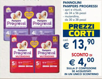 Esselunga PANNOLINI PAMPERS PROGRESSI offerta