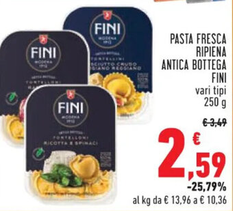 Conad PASTA FRESCA RIPIENA ANTICA BOTTEGA FINI 250 g offerta
