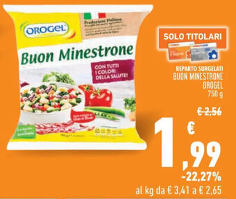 Conad BUON MINESTRONE OROGEL 750 g offerta