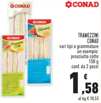 Conad TRAMEZZINI CONAD 150 g offerta