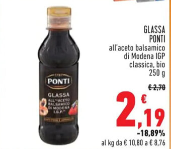 Conad GLASSA PONTI 250 g offerta