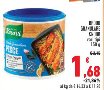 Conad BRODO GRANULARE KNORR vari tipi 150 g offerta