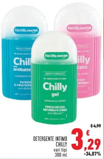 Conad DETERGENTE INTIMO CHILLY vari tipi 300 ml offerta