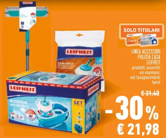 Conad LINEA ACCESSORI PULIZIA CASA LEIFHEIT offerta