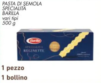 PASTA DI ŞEMOLA SPECIALITA BARILLA 500 g
