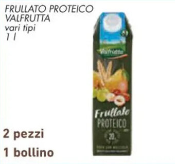 Conad FRULLATO PROTEICO VALFRUTTA vari tipi 1 l offerta