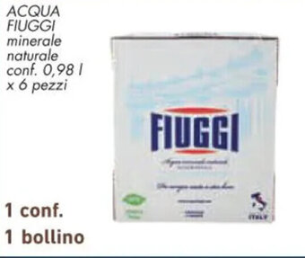 Conad ACQUA FIUGGI conf. 0,98 l x 6 pezzi offerta