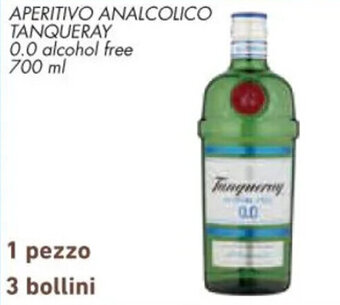 Conad APERITIVO ANALCOLICO TANQUERAY 0.0 alcohol free 700 ml offerta