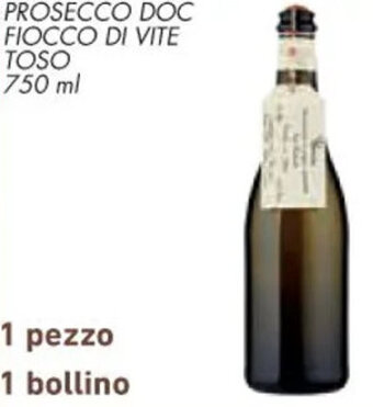 Conad PROSECCO DOC FIOCCO DI VITE TOSO 750 ml offerta