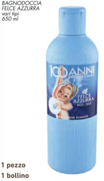 Conad BAGNODOCCIA FELCE AZZURRA vari tipi 650 ml offerta