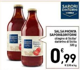 Conad SALSA PRONTA SAPORI&DINTORNI 330 g offerta
