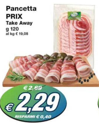 Prix Quality Pancetta PRIX Take Away g 120 offerta