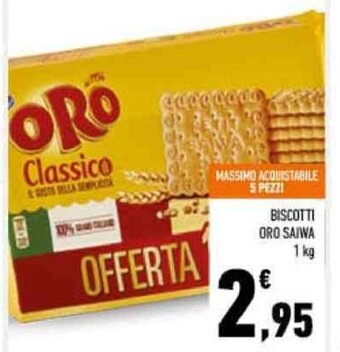 Conad BISCOTTI ORO SAIWA 1 kg offerta