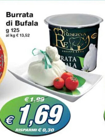 Prix Quality Burrata di Bufala g 125 offerta