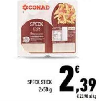 Conad SPECK STICK 2x50 g offerta