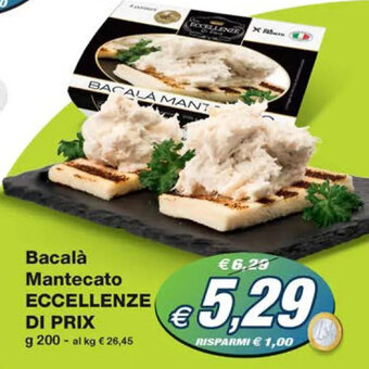 Prix Quality Bacalà Mantecato ECCELLENZE DI PRIX g 200 offerta