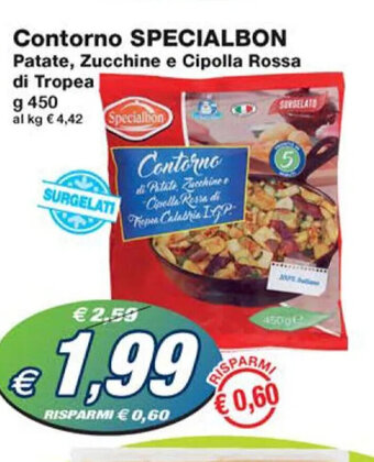 Prix Quality Contorno SPECIALBON Patate, Zucchine e Cipolla Rossa di Tropea g 450 offerta
