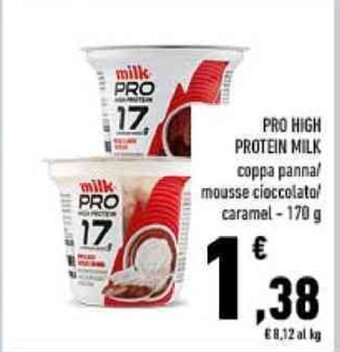 Conad PRO HIGH PROTEIN MILK 170 g offerta