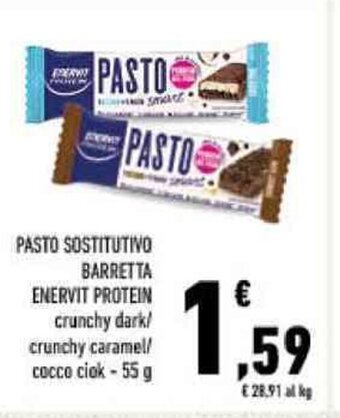 PASTO SOSTITUTIVO BARRETTA ENERVIT PROTEIN 55 g