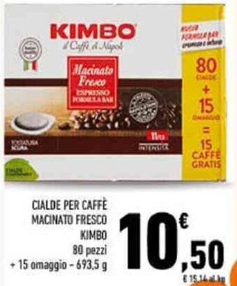 CIALDE PER CAFFE MACINATO FRESCO KIMBO 693.5 g