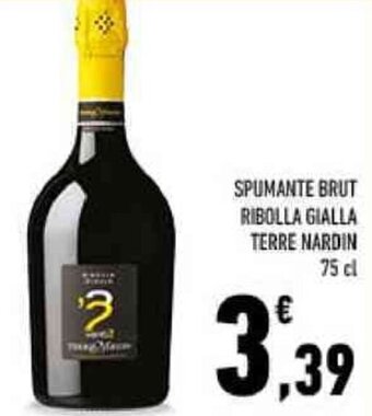 Conad SPUMANTE BRUT RIBOLLA GIALLA TERRE NARDIN 75 cl offerta