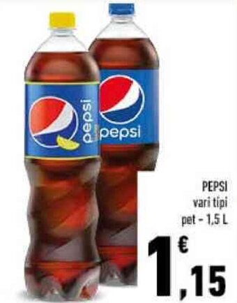 Conad PEPSI vari tipi pet 1.5 L offerta