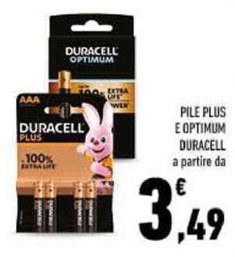 Conad PILE PLUS E OPTIMUM DURACELL offerta