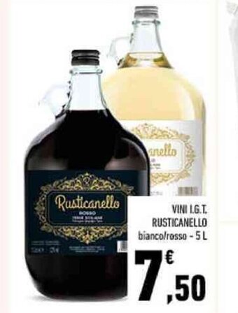 Conad VINI I.G.T. RUSTICANELLO bianco/rosso 5 L offerta