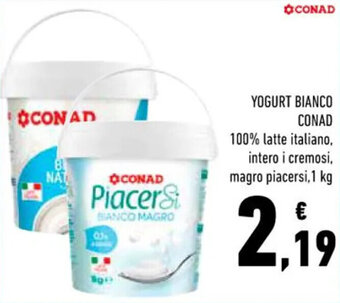 Conad Superstore YOGURT BIANCO CONAD 1 kg offerta