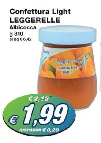 Prix Quality Confettura Light LEGGERELLE Albicocca G 310 offerta