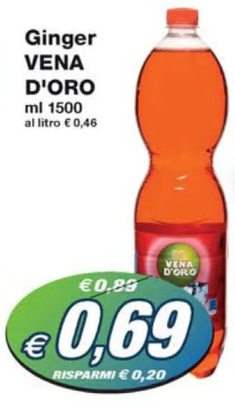Prix Quality Ginger VENA D'ORO ml 1500 offerta