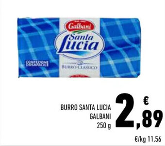 Conad Superstore BURRO SANTA LUCIA GALBANI 250 g offerta