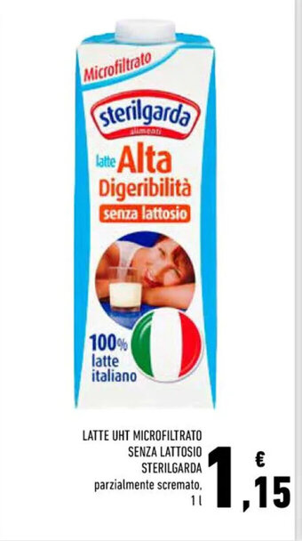 Conad Superstore LATTE UHT MICROFILTRATO SENZA LATTOSIO STERILGARDA parzialmente scremato, 1 l offerta