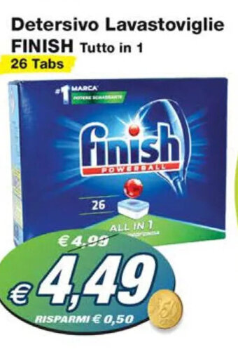 Prix Quality Detersivo Lavastoviglie FINISH Tutto in 1 26 Tabs offerta