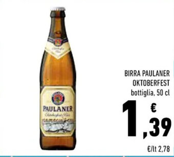 Conad Superstore BIRRA PAULANER OKTOBERFEST bottiglia, 50 cl offerta