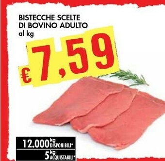 Bennet Bistecche Scelte Di Bovino Adulto offerta
