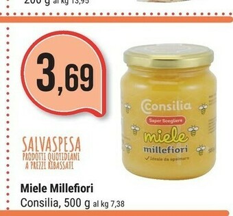 Supermercati Gulliver Consilia Miele Millefiori 500 G(ml) offerta