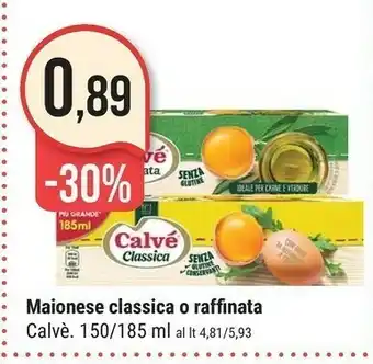 Supermercati Gulliver Calvè Maionese Classica 150 G(ml) offerta